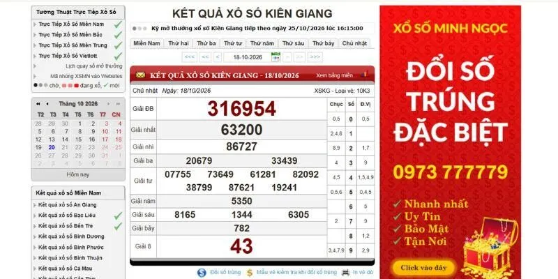 xổ số kiên giang