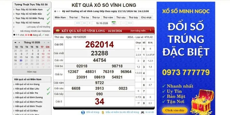 xổ số vĩnh long